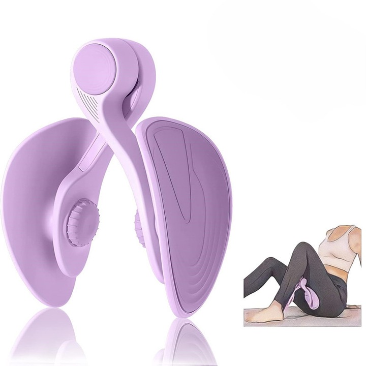 Aparat de exercitii Kegel pentru antrenamentul coapselor, antrenament pentru podea pelviana, recuperare postpartum, antrenament Kegel, tunderea interiorului coapsei, exercitii de modelare a coapselor