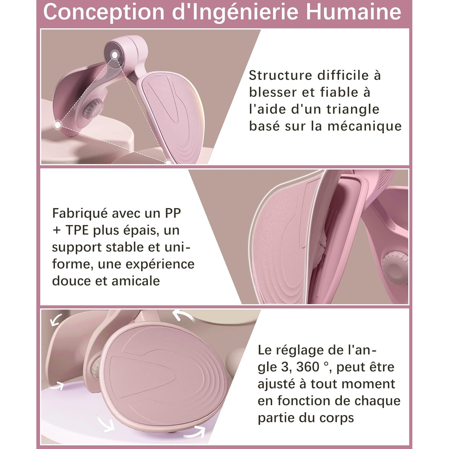 Flexor coapse, Multifunctional, Roz - eMAG.ro