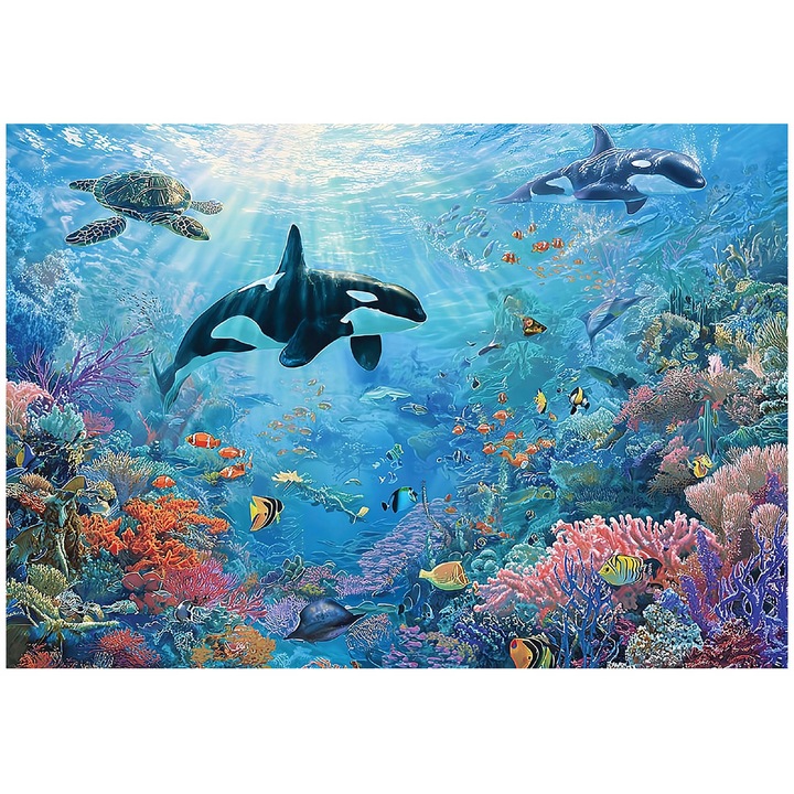 Fotótapéta Gyermekeknek, Óceán, Teknősök, Állatok, 150x105 cm, Modern, Tapéta, 16108VX3