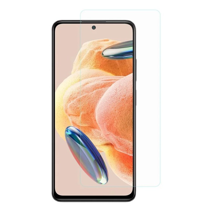 Folie Securizata pentru Xiaomi Redmi Note 12 Pro, Flippy, Sticla Securizata 3D, High Definition Ultra Clear 2.5 HD, Margini Arc, 0.3 mm, Anti Zgirieturi, Anti bule, Transparenta