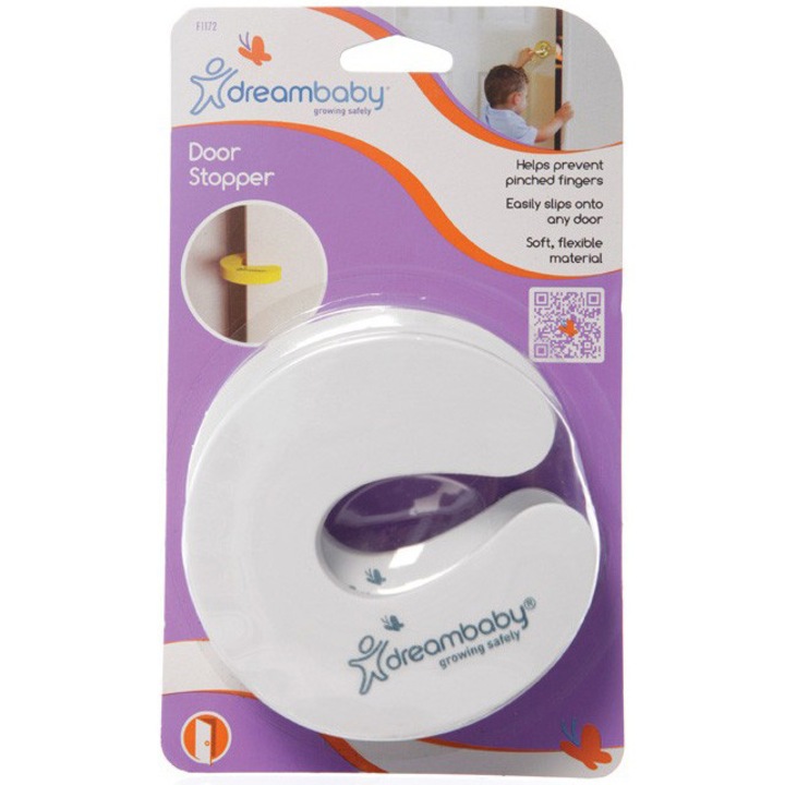 Opritoare din spuma pentru usi, Dreambaby, bump guard, 2 buc, 37 x 117 x 194 mm
