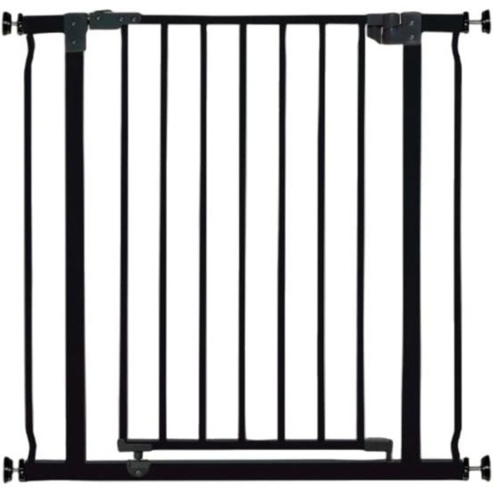 Poarta de siguranta metalica negru, model liberty, Dreambaby, 75-81 cm