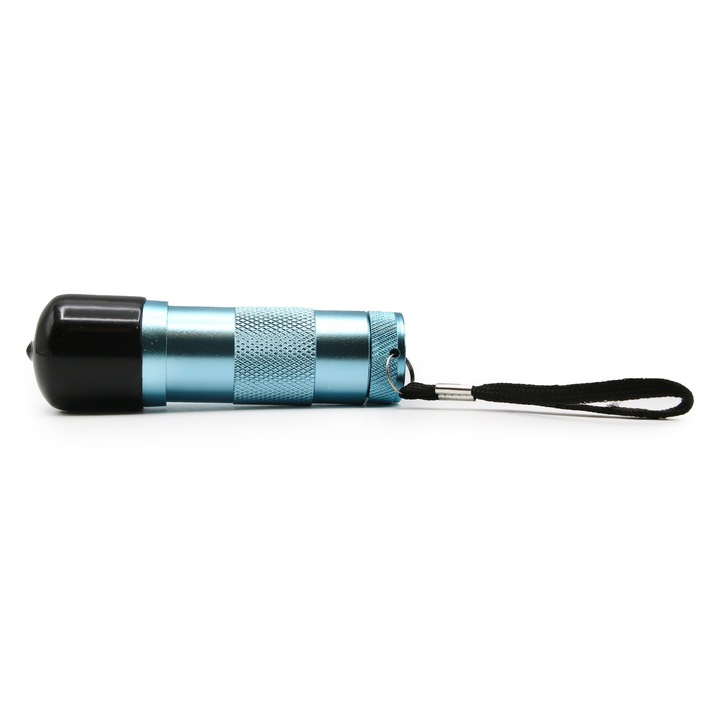 Lampa lanterna cu perna din silicon 12W, culoare albastra