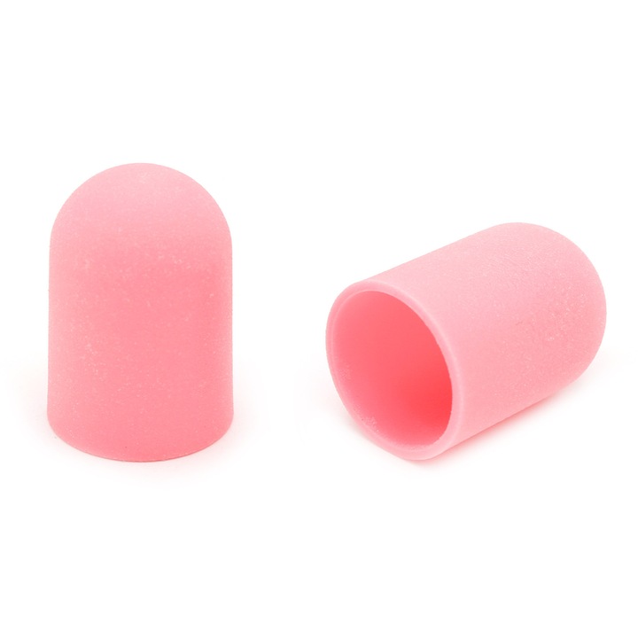 Шмиргел за електрическа пила за нокти, 1 брой, 16*25 мм, розов, зърненост 180