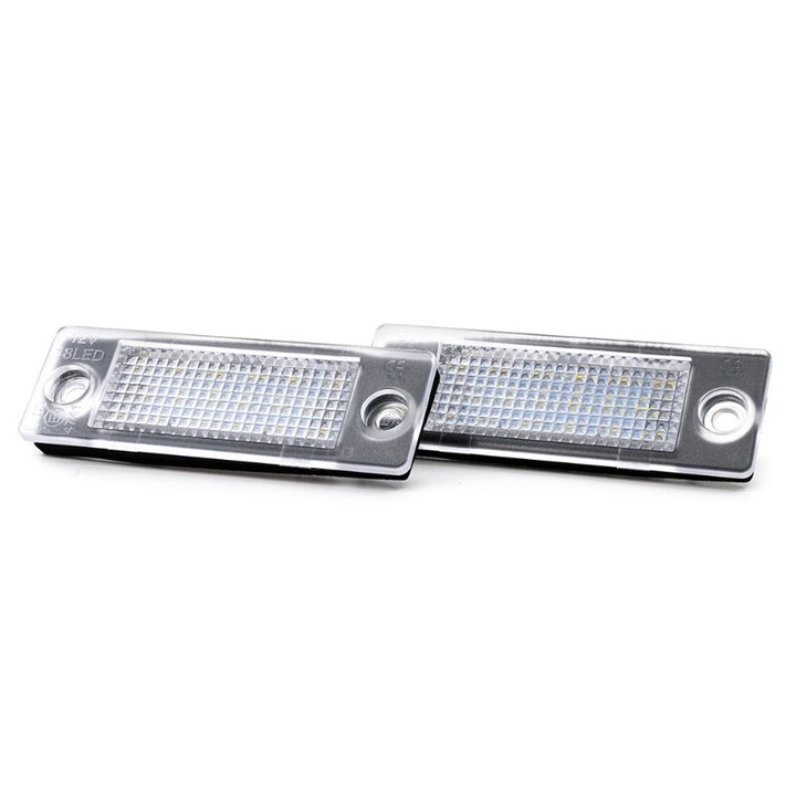 2 db LED rendszámtábla lámpa készlet, kompatibilis, VW Passat, Jetta, Golf, Tour, Cad, AMIO-4548, 7403
