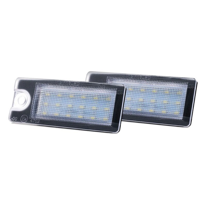 Set 2 bucati lampa numar LED, compatibil VOLVO V70, XC70, S60, S80, XC90, AMIO-04563, 71306