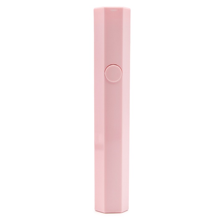Lampa-lanterna hexagonala pentru gel, roz