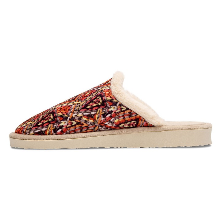 Papuci Natural Style, NS-103, bumbac, bej, Bej, 38