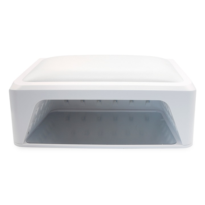 Lampa de unghii LED/UV, Global Fashion, cu cotiera L-1005, 120W, alb