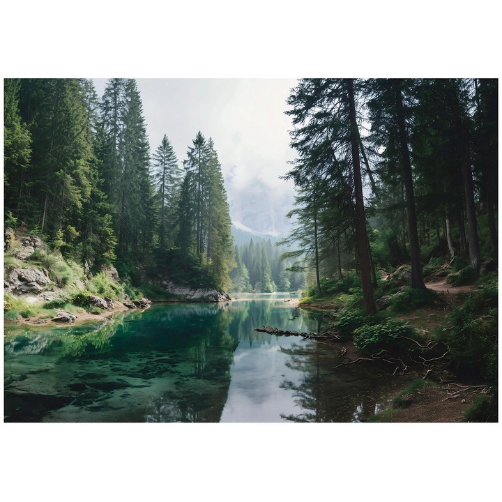 Fototapet, padure, peisaj, 3d, pentru perete, pentru camera, tapet, pentru living, perete, decorare, 150x105 cm, 16038VX3