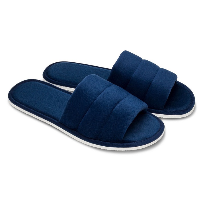 Papuci femei Natural Style, bleumarin, bumbac, Albastru, 40