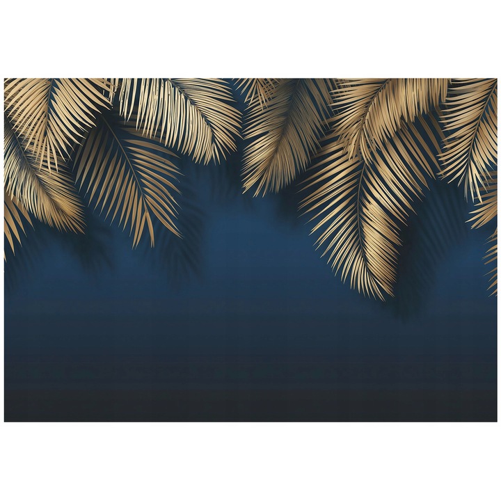 Fotótapéta, levelek, beton, tollak, falra, szobába, tapéta, nappaliba, fal, dekoráció, 300x210 cm, 16073VX6