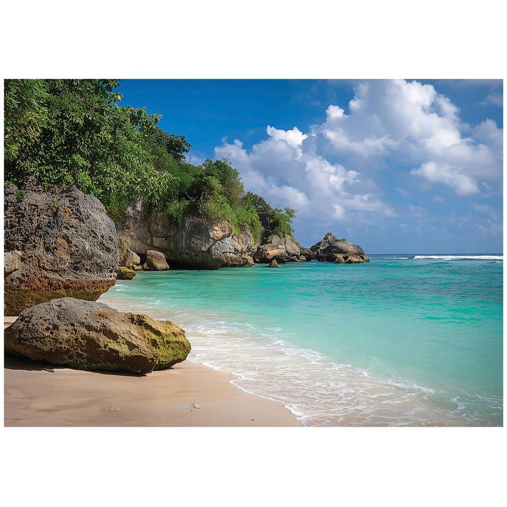 Fotótapéta, 3D, tengerpart, tenger, falra, szobába, tapéta, nappaliba, fal, dekoráció, 150x105 cm, 16110VX3