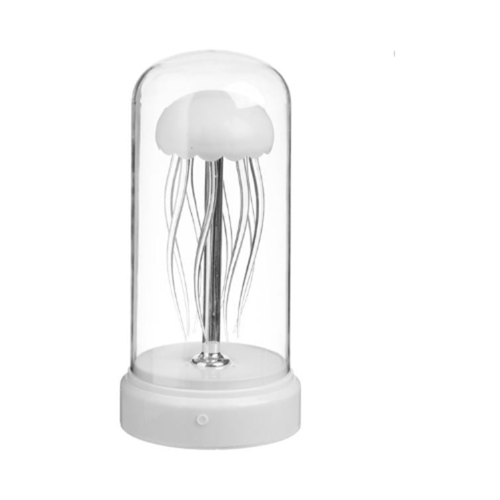 Lampa de Veghe LED Meduza cu Lumina Colorata Ø10x20cm