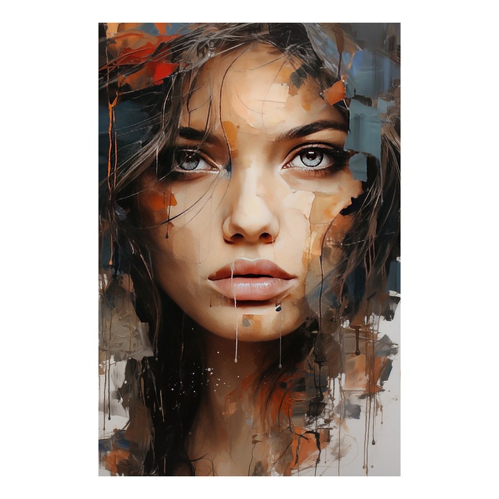 Tablou Print On Alu 80X120 Cool Girl Behind The Colours