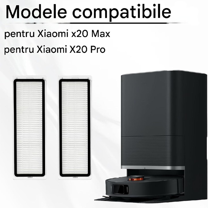Set 2 PAA-home szűrő, kompatibilis a Xiaomi X20 Max / X20 Pro / D109GL / D102GL / Mijia Omni M30 / D102 porszívókkal