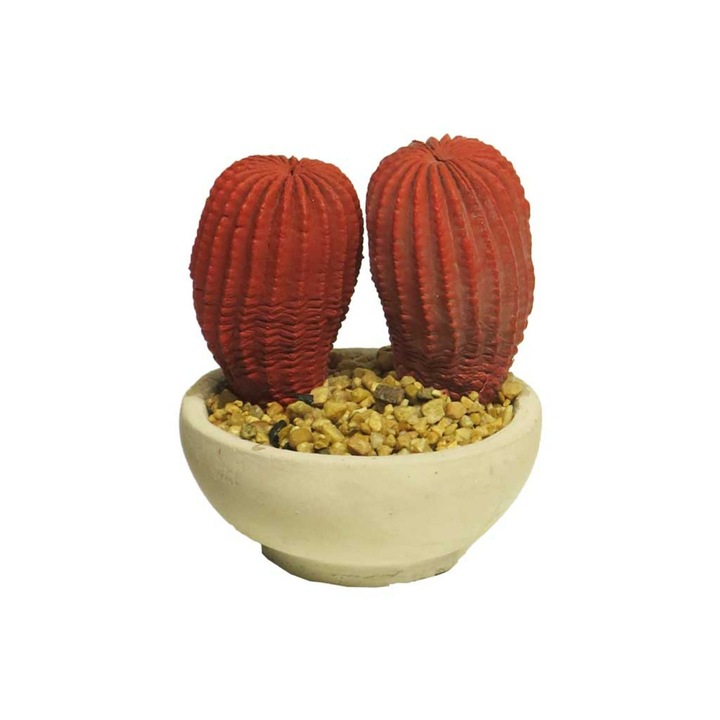 Planta artificiala Cactus Red 10cm