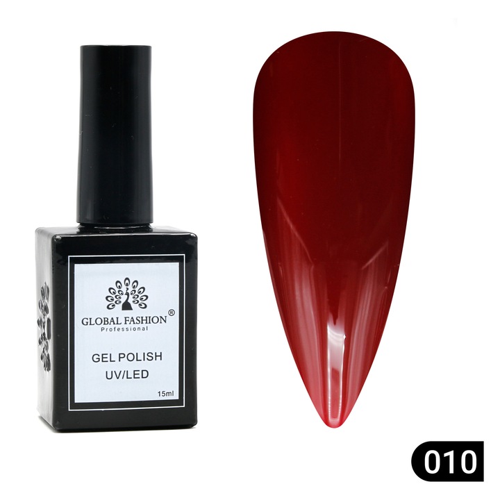 Oja semipermanenta Global Fashion, Gel polish Elite Glow 15 ml, 10