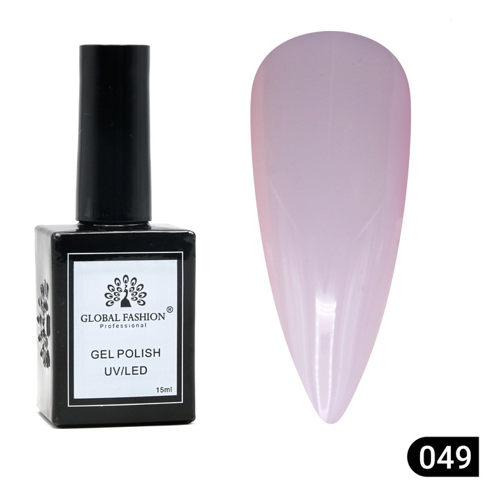 Oja semipermanenta Global Fashion, Gel polish Elite Glow 15 ml, 49