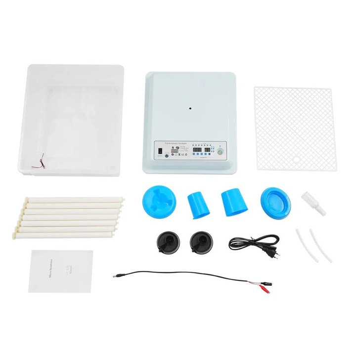 Incubator de oua, 36 bucati, rotatie automata, control digital, alb