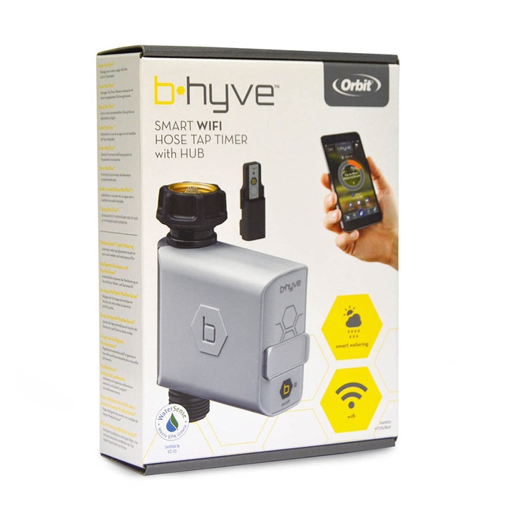 Програматор за напояване S&M Orbit B-Hyve 94990 електрически, 6 програми, 2 зони, с Wi-Fi конектор