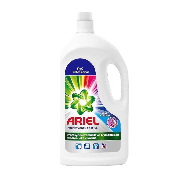 Detergent lichid ariel professional color 3.85 l, 70 spalari