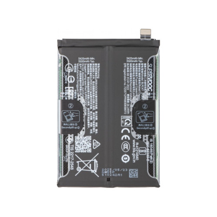 Realme GT 7T / GT 7 akkumulátor, BLPC47, szervizcsomag 621035000287