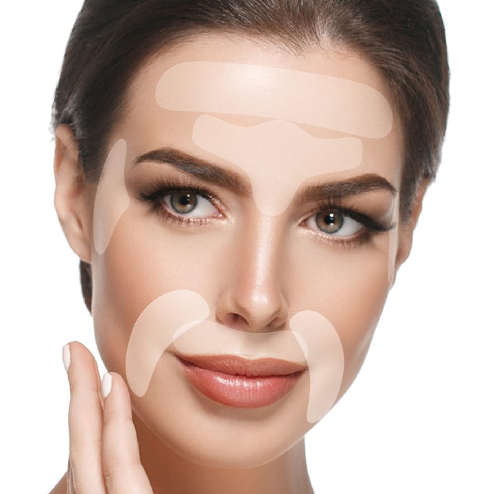 Plasturi faciali antirid BLUMBODY, 165 bucati, pentru netezirea pielii, set