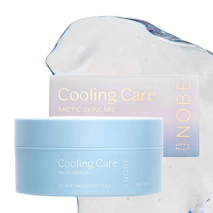 Plasturi Oculare Nobe Nordic Beauty, 30 perechi, hidratante, pentru pungile de sub ochi, fără parfum