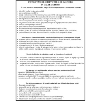 Reguli si Masuri De Aparare Impotriva Incendiilor Pentru Macelarie/Carmangerie- Instructiuni PSI - SU Reguli si Masuri De Aparare Impotriva Incendiilor Pentru Macelarie/Carmangerie- Instructiuni PSI - SU