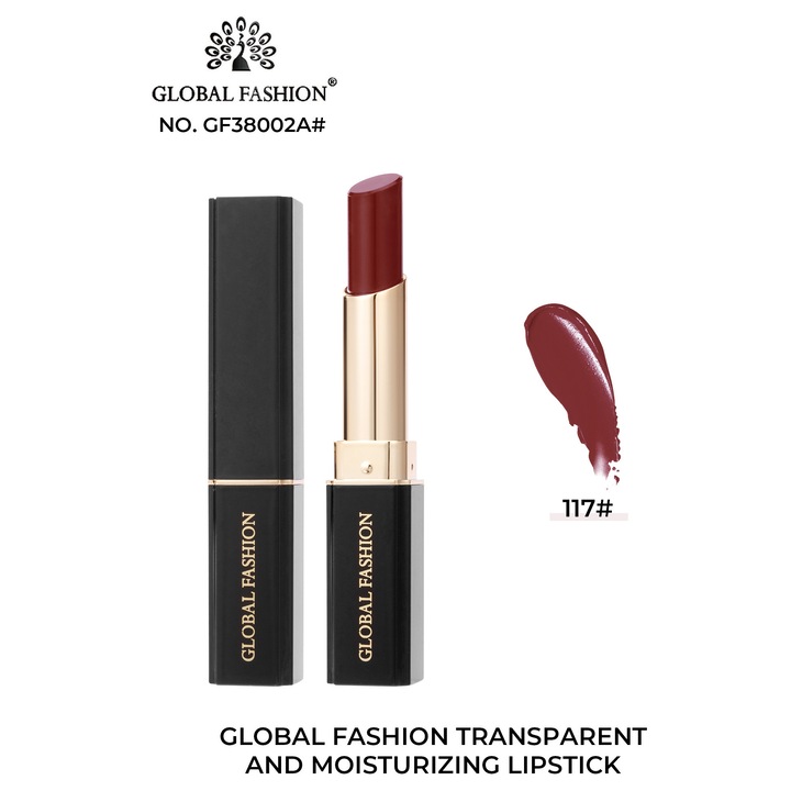 Ruj de buze Transparent si Hidratant Global Fashion, GF38002A #117