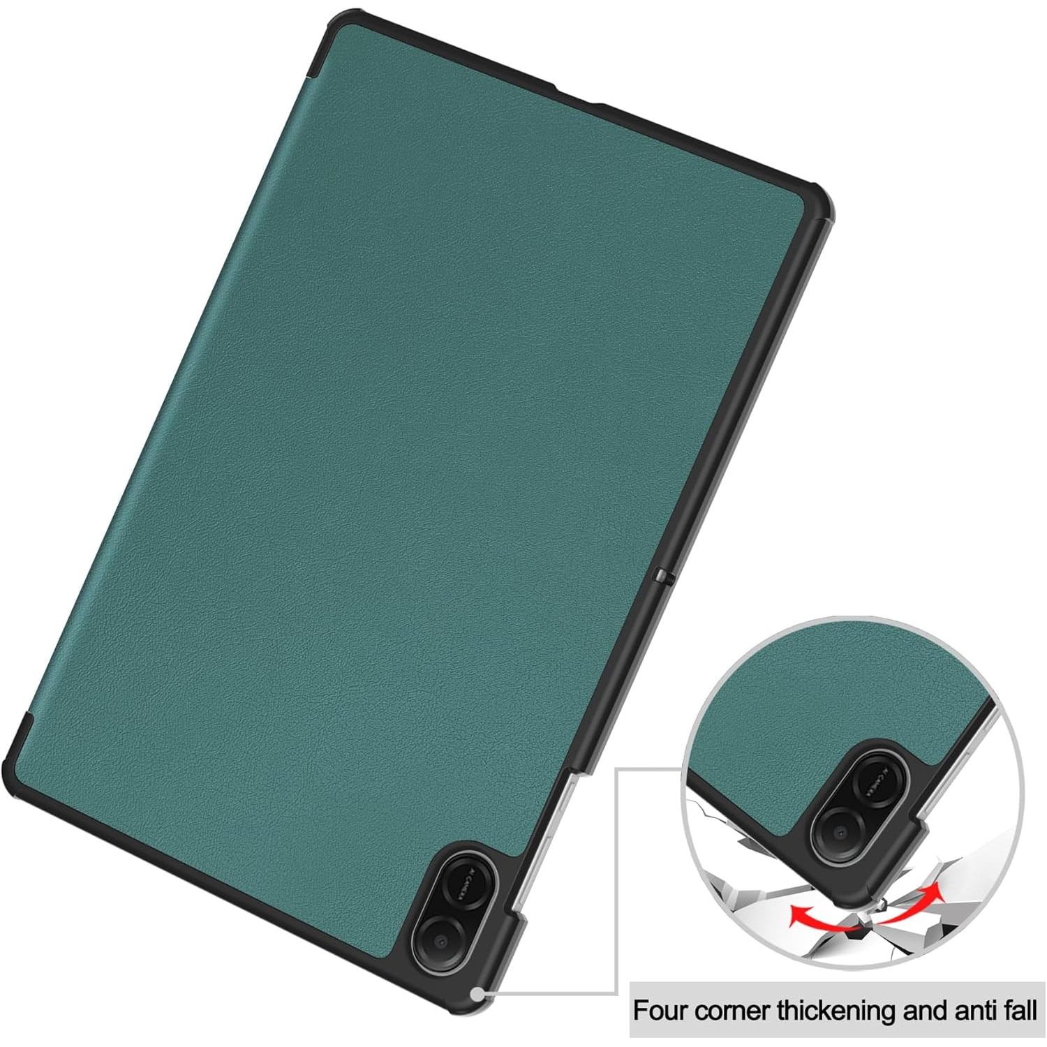 Husa Sigloo pentru tableta Honor Pad X9A, – Slim, Tri-Fold Magnetic, Piele Ecologica, Stand Reglabil, – Verde