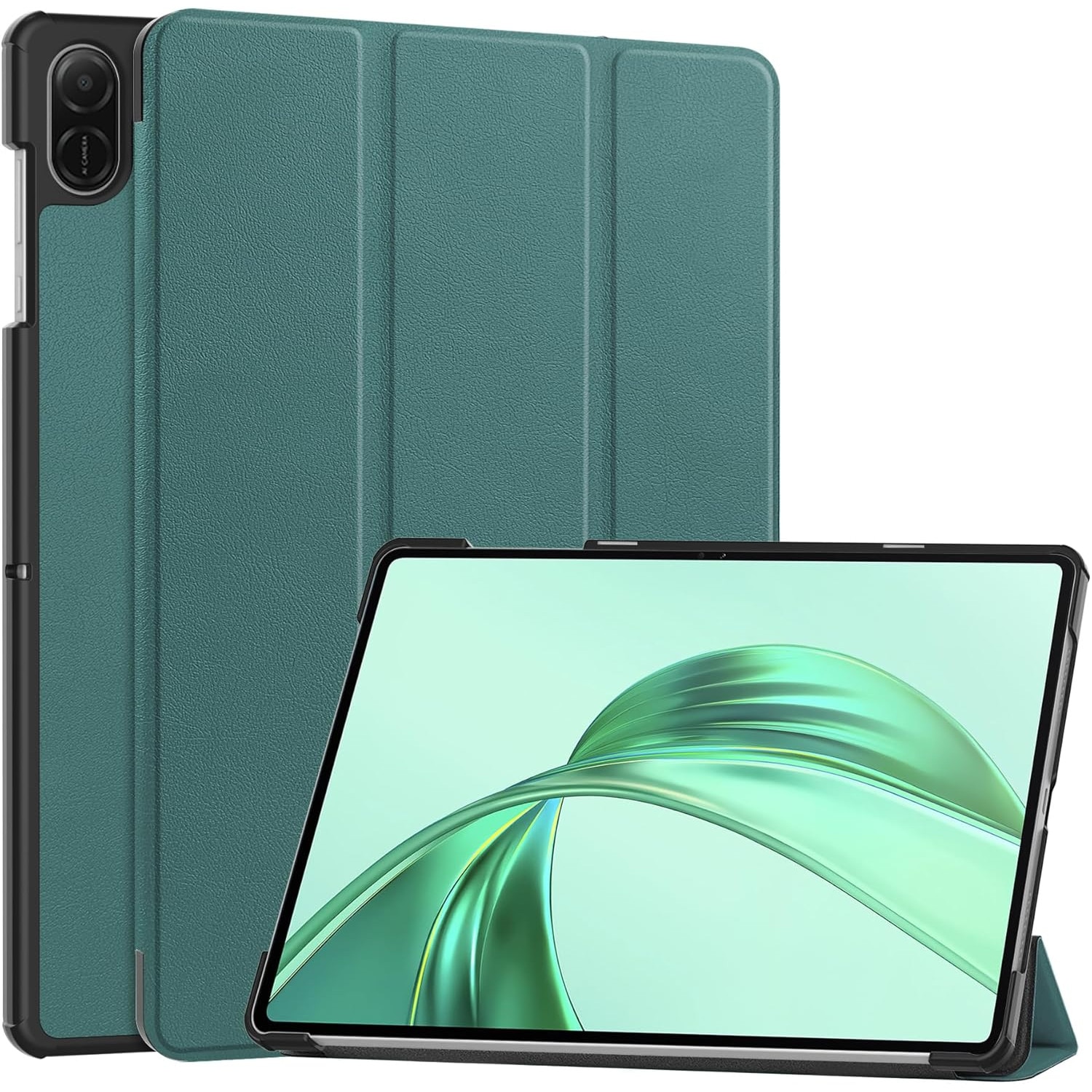 Husa Sigloo pentru tableta Honor Pad X9A, – Slim, Tri-Fold Magnetic, Piele Ecologica, Stand Reglabil, – Verde