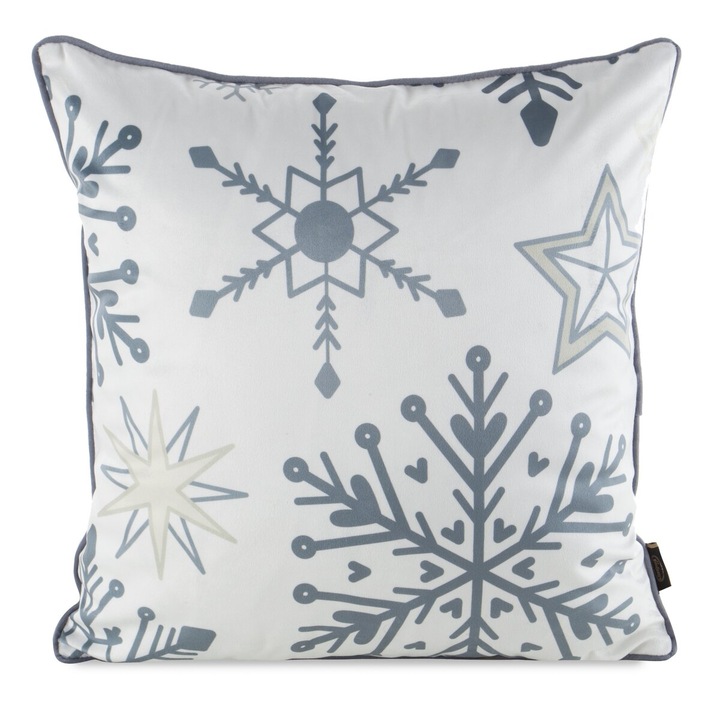 Karácsonyi mintás párnahuzat CHP181 45 x 45 Eurofirany fehér