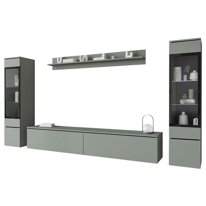 Set camera de zi Sawoti II, MIRJAN 24, verde cetos, 33x240x130 cm