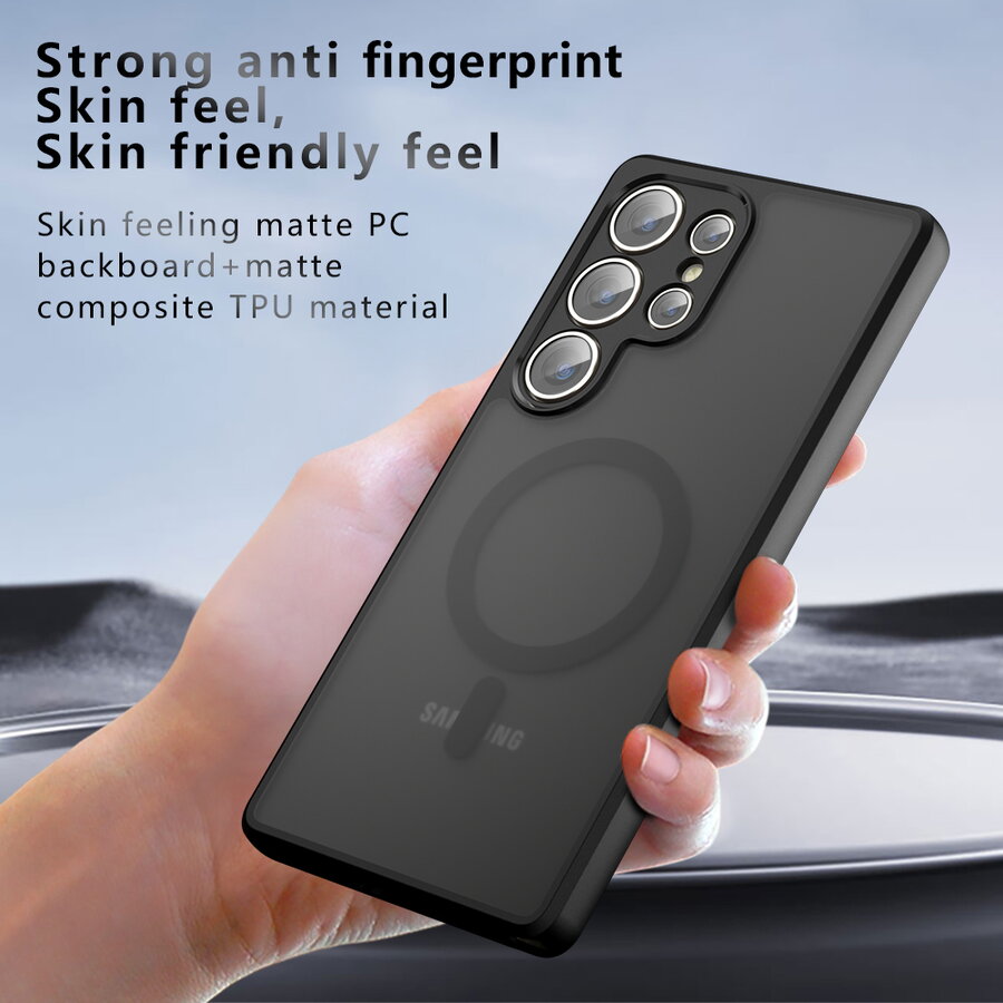 Husa pentru Samsung Galaxy S23 Ultra - Techsuit PureFrost MagSafe - Frosted Black