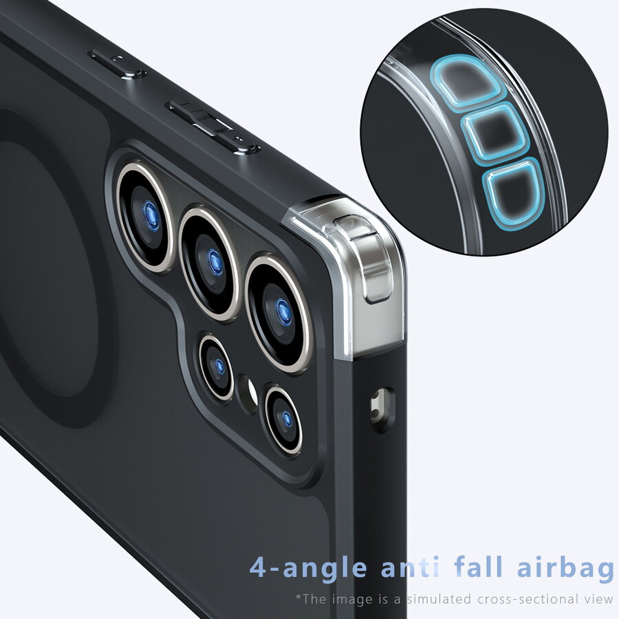 Husa pentru Samsung Galaxy S23 Ultra - Techsuit PureFrost MagSafe - Frosted Black