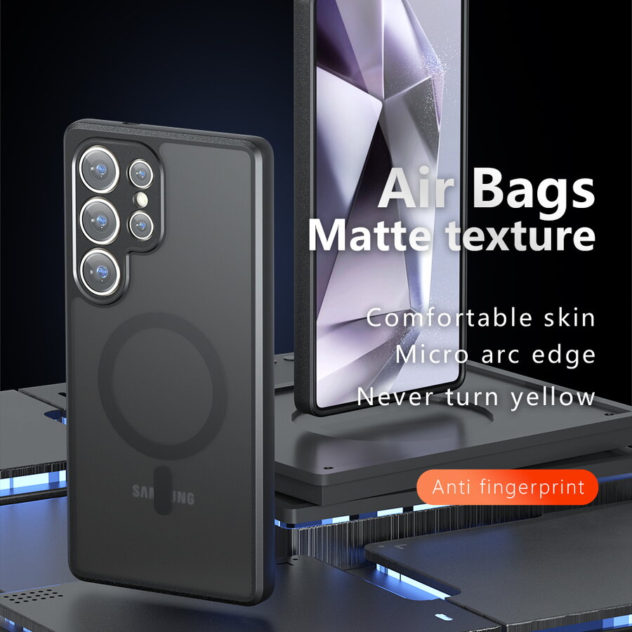 Husa pentru Samsung Galaxy S23 Ultra - Techsuit PureFrost MagSafe - Frosted Black