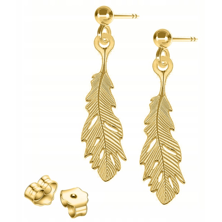 Cercei, Larezo, Pene Decorative, Argint 925, Fara Pietre, Pentru Femei, Cutie Pentru Bijuterii Premium