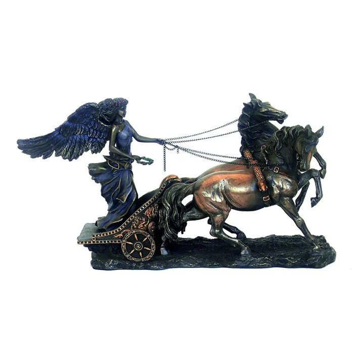 Decoratiune bronz Nike Goddess Of Victory On Chariot 26X17