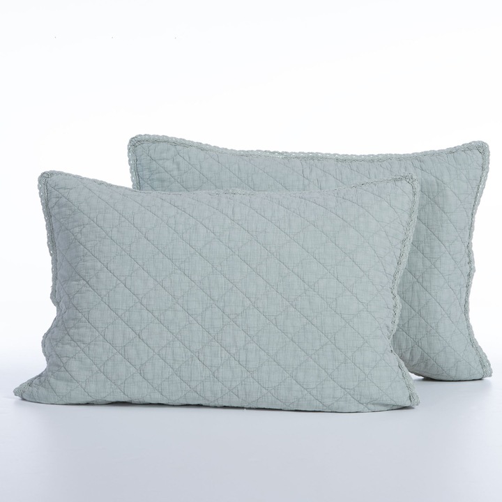 Set 2 fete de perna 52×72 cm, bumbac, Nef-Nef Brunno Serenity Mint