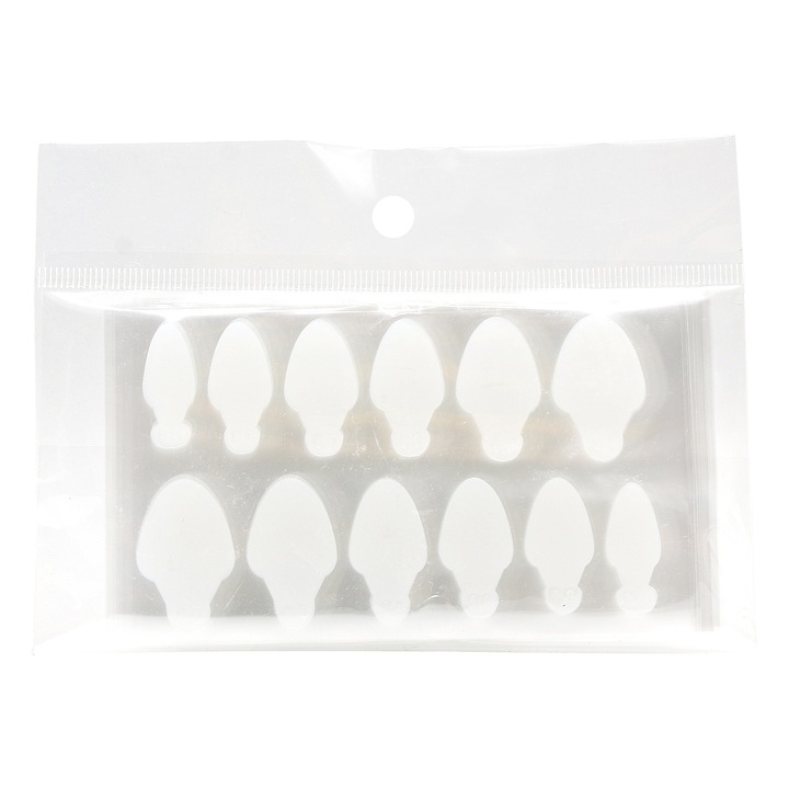 Szilikon sablon újrahasználható tipsekhez, C alakú, 10 db