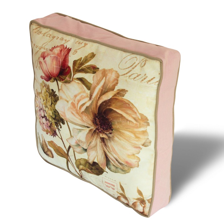 Perna decorativa Asir 42x42 cm flori multicolore