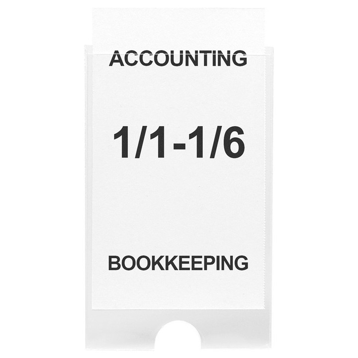 Самозалепващи се държачи за етикети Probeco, 55x102 мм, комплект 6 бр, бели