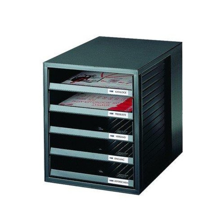 Dokumentumtartó, HAN, 5 fiókos, fekete, 275x330x320mm
