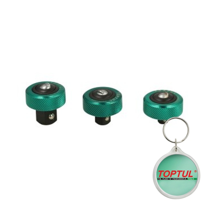 Miner cu clichet, 1/2/ 1/4/ 3/8 inch, profil patrat, numar dinti 52, tip de buzunar, Toptul, 1x Breloc