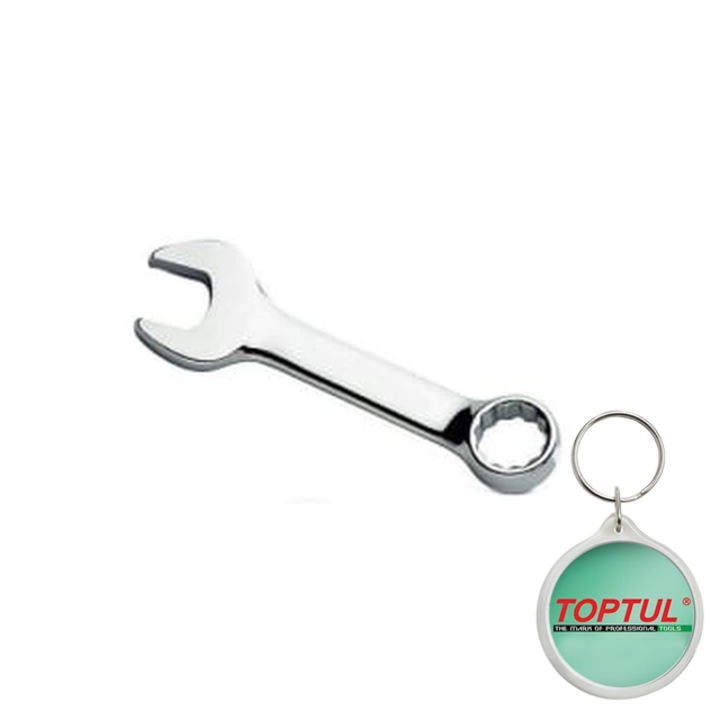 Cheie cleste combinat, scurt, 13mm, lungime 107 mm, unghi 15°, din otel cromat, Toptul, 1x Breloc