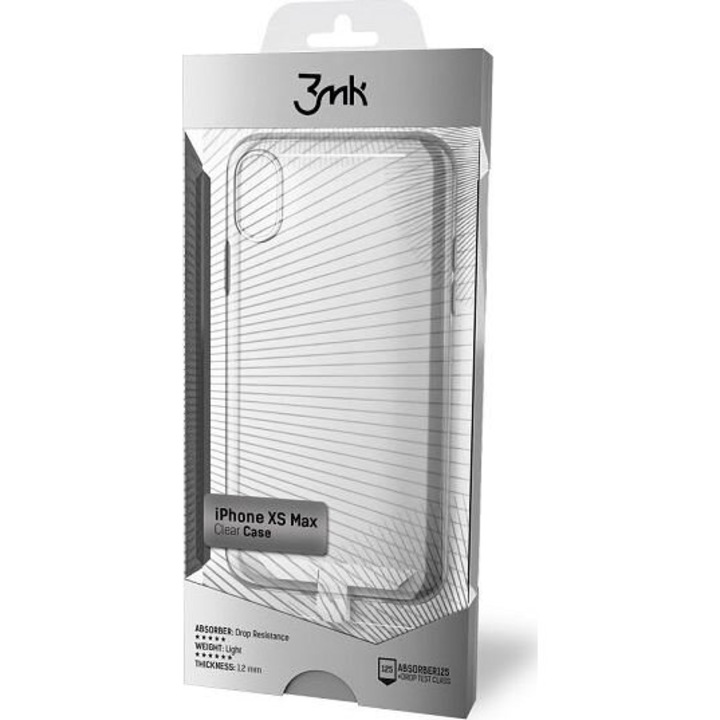 Carcasa transparentă 3MK pentru iPhone X/Xs, material TPU