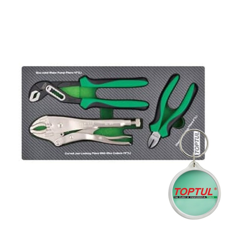 Raft carucior tip insert A3/ spuma (SFS), numar piese 3 szt., tip cheie cleste cu nas lung / cleste pentru pompa de apa / clestere (blocare), dimensiune cartus, Toptul, 1x Breloc