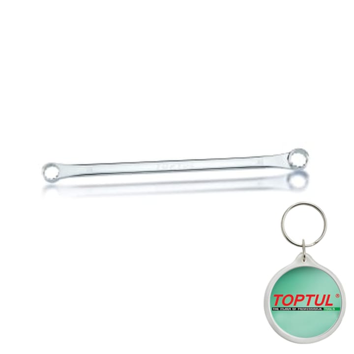 Cheie inelar, cu doua capete, fixa, extra lung, 22/24 mm, Toptul, 1x Breloc